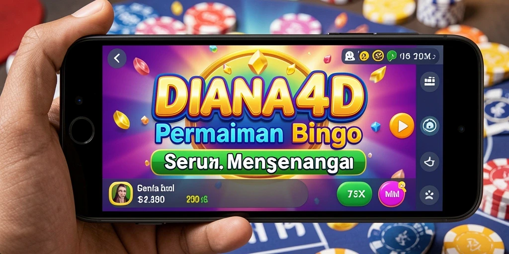 Tampilan menarik gameplay Bingo DIANA4D dengan tema yang seru.