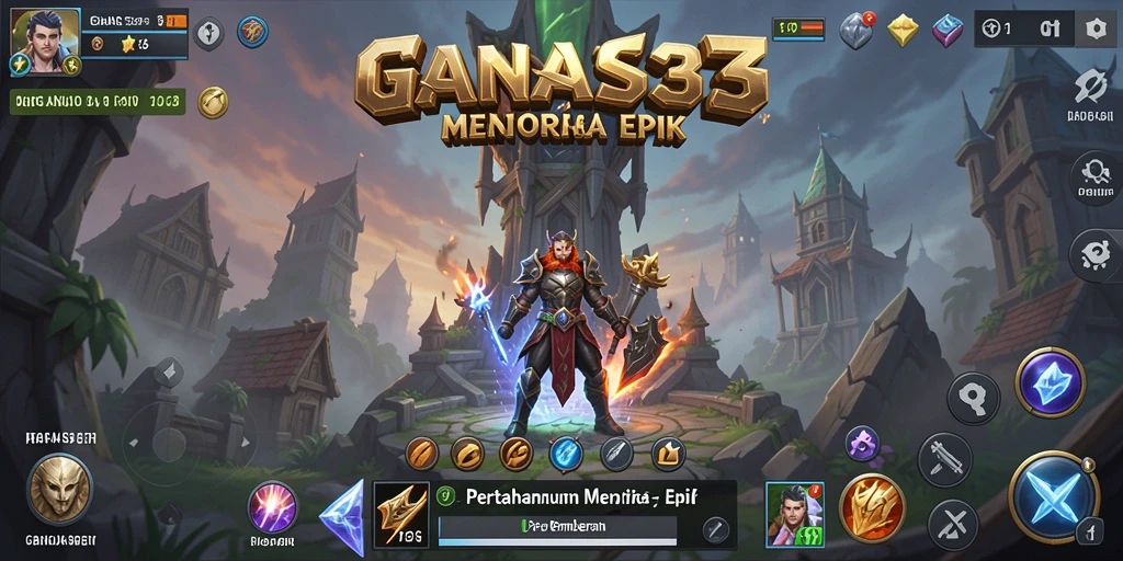 Tangkapan layar dari gameplay Tower Defense yang menegangkan di GANAS33.