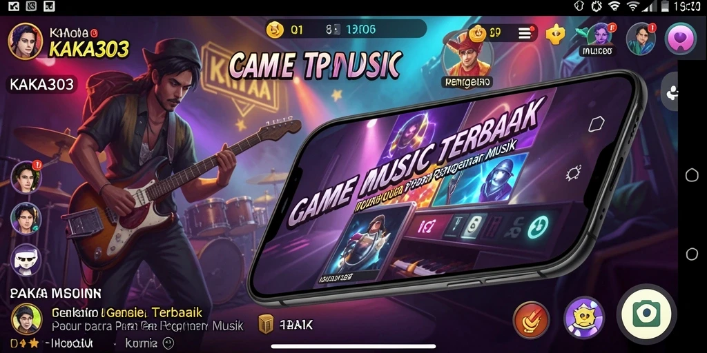 Screenshot gameplay KAKA303 menunjukkan tingkat keseruan musik yang tinggi.