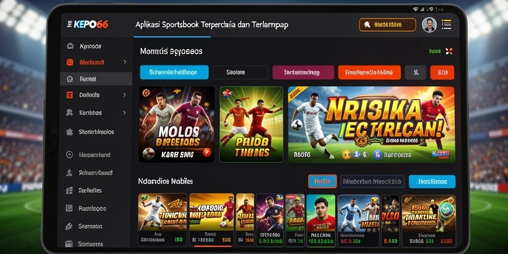 Tampilan gameplay menarik dari aplikasi Sportsbook KEPO66.