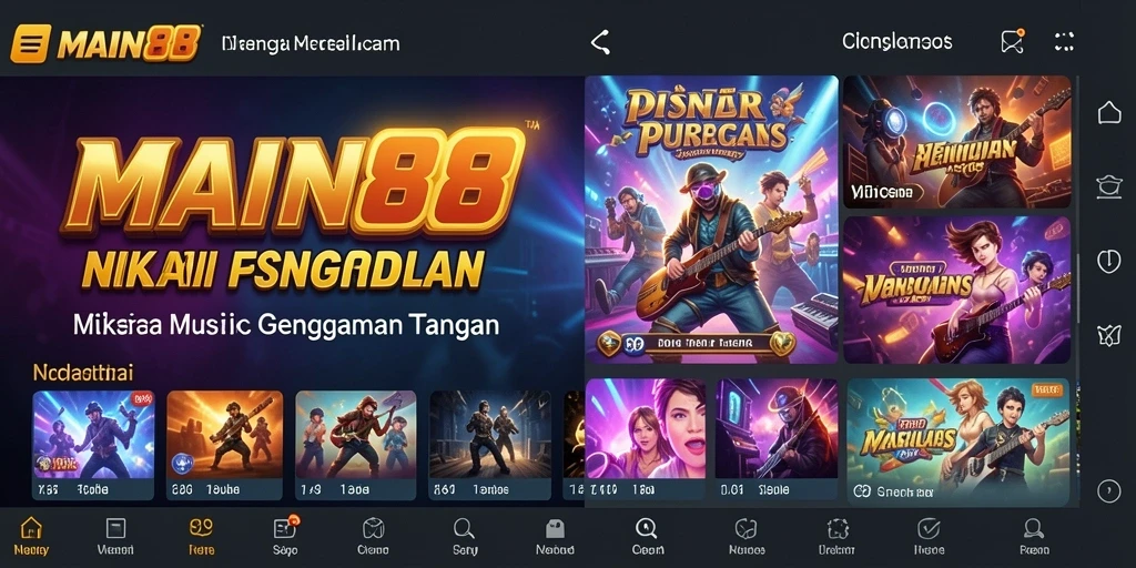 Screenshot gameplay menampilkan berbagai fitur menarik dalam MAIN88.