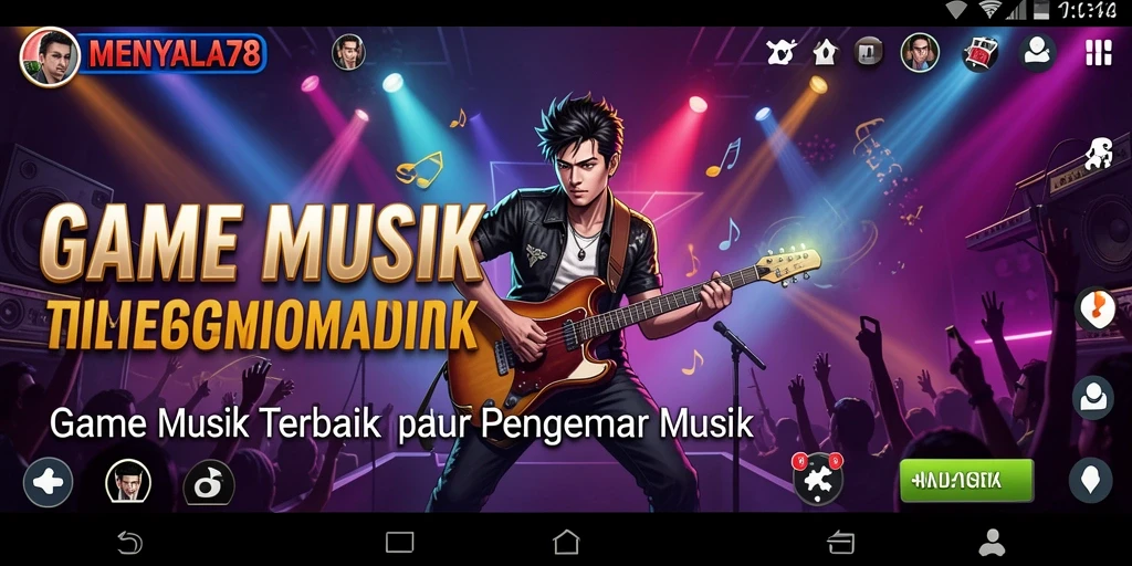Tangkapan layar gameplay <strong>MENYALA78</strong> yang menampilkan momen seru saat bermain musik.