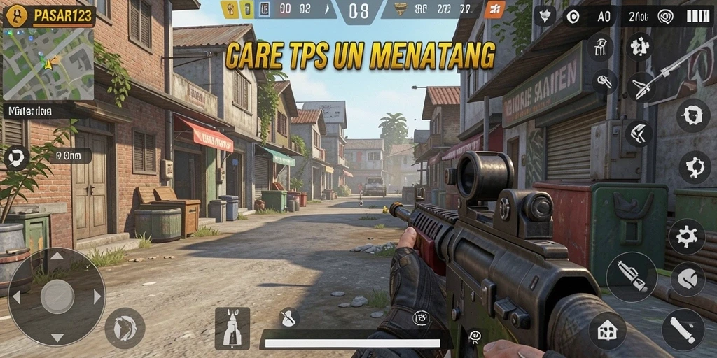 Tampilan gameplay PASAR123 yang mendebarkan dalam suasana pasar.