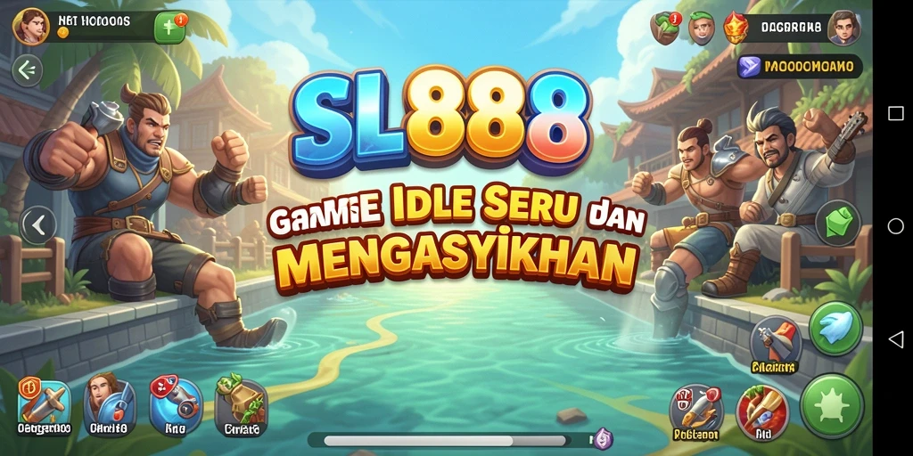 Tangkapan layar utama SL888 menampilkan gameplay santai yang menyenangkan.
