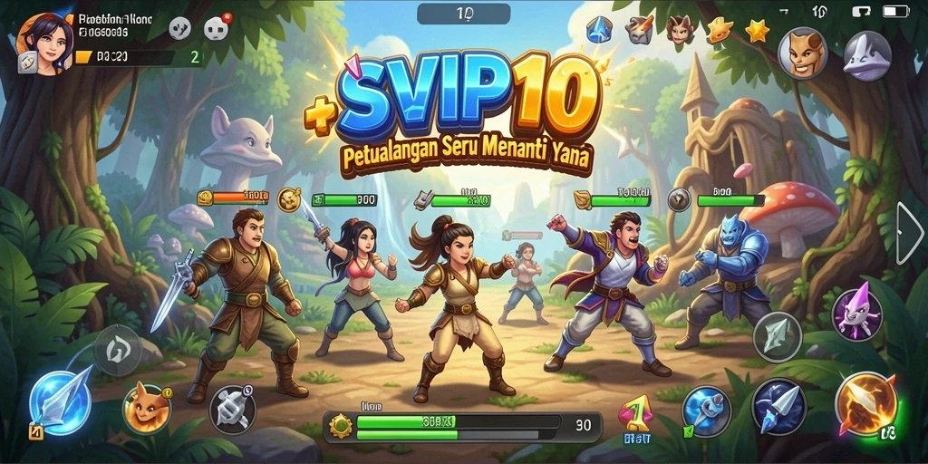 Tampilan gameplay SVIP10 yang menakjubkan dengan aksi petualangan yang seru.